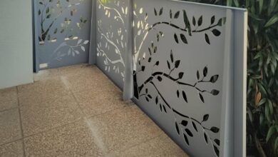 نرده مدرن بالکن با طراحی ساده
