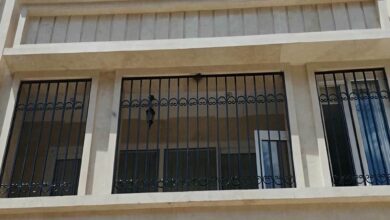 حفاظ پنجره آهنی با طراحی سفارشی بزرگ