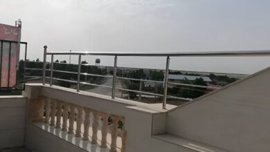 نرده پله فلزی مناسب فضای ویلایی