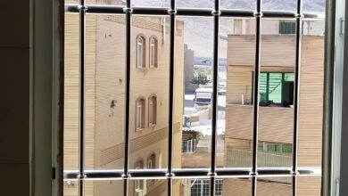 حفاظ پنجره ثابت سفارشی با پروفیل فلزی
