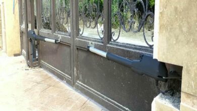 جک ریلی فلزی برای ورودی مجتمع پرتردد