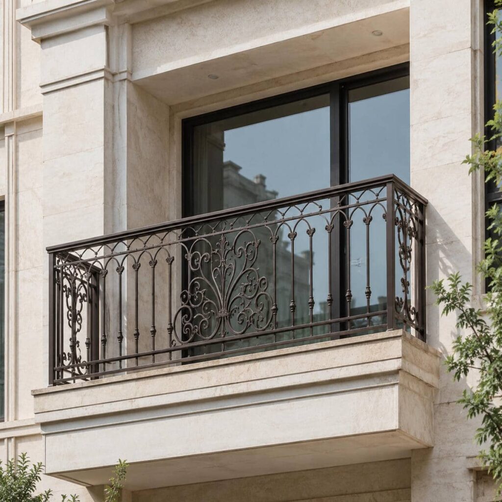 نرده مدرن بالکن مناسب تراس ساختمان