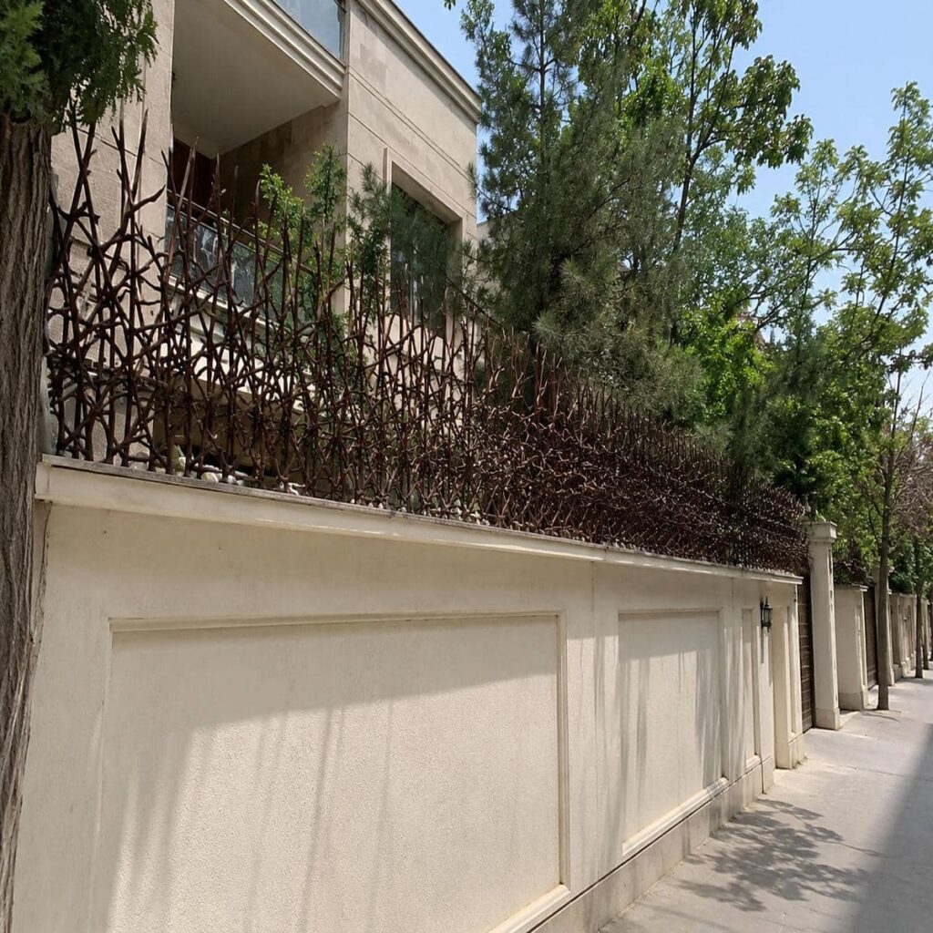 حفاظ دیوار فلزی مشکی استان زنجان