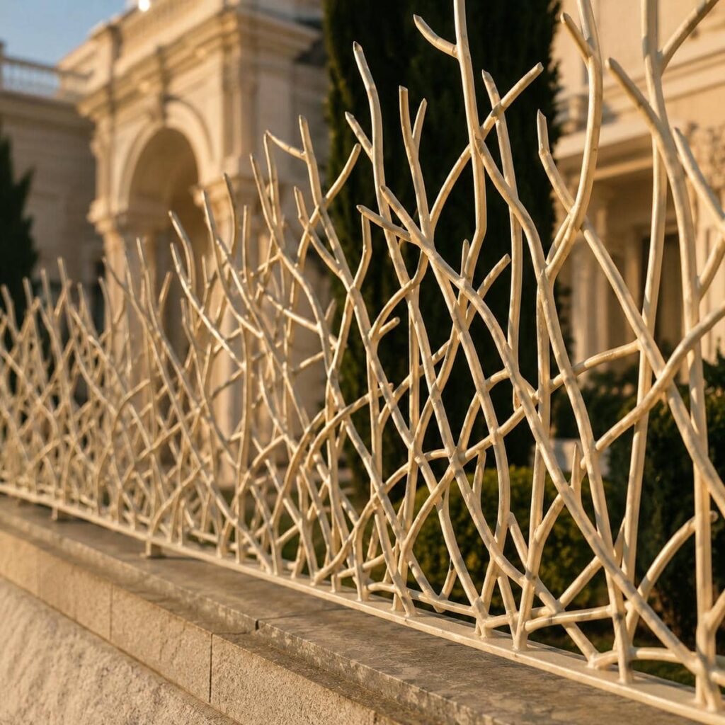 حفاظ سرنیزه ای فلزی برای محوطه حفاظ سرنیزه ای فلزی برای محوطه