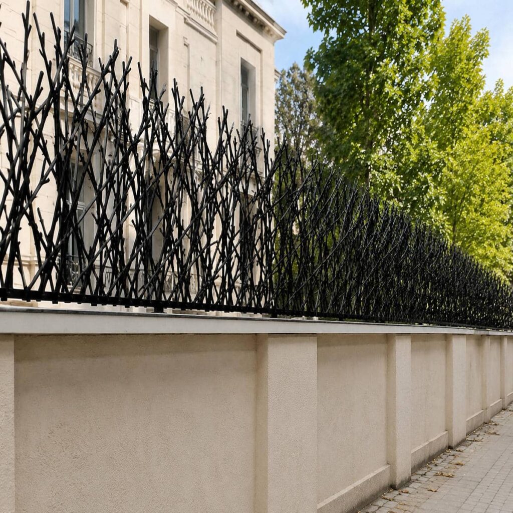 نرده حفاظ دیوار استان یزد در نمای ساختمان