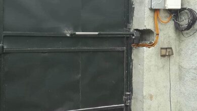 جک درب پارکینگ بازویی سفید استان خراسان شمالی