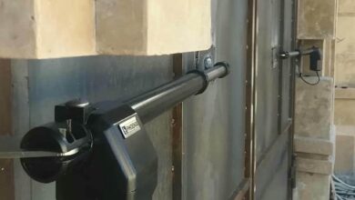 جک درب پارکینگ بازویی سفید زاهدان