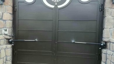 جک درب پارکینگ سفارشی استان چهارمحال و بختیاری با بدنه مشکی