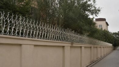 حفاظ دیوار استان یزد با فرم شاخ گوزنی فلزی