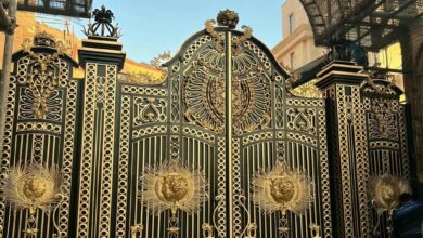 درب حیاط فلزی مدرن استان اردبیل